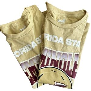 Florida State Seminoles Kids T-Shirt GEN2 Sz 8 Small Gold‎ NCAA Football Bundle